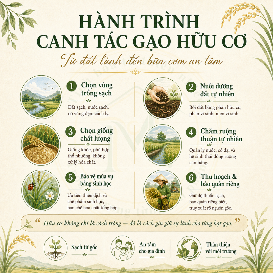Gạo Hữu Cơ ST25 Mẹ Tôi